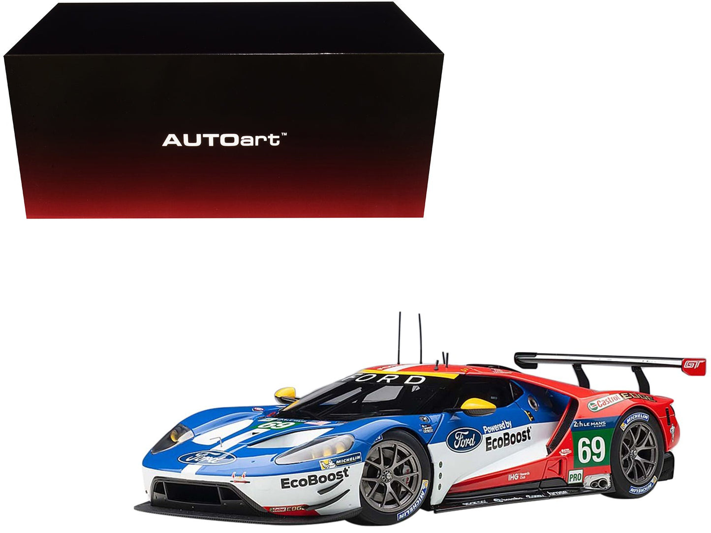 Ford GT #69 Ryan Briscoe - Richard Westbrook - Scott Dixon "Ford Chip Ganassi Team USA" 24H Le Mans (2016) 1/18 Model Car by Autoart  free shipping USA