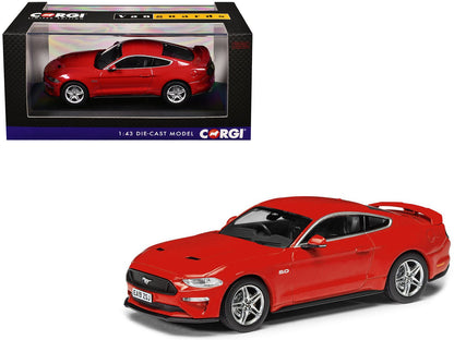Ford Mustang Mk6 GT Fastback 5.0 RHD (Right Hand Drive) Race Red "Vanguards" Series 1/43 Diecast Model Car by Corgi  free shipping USA