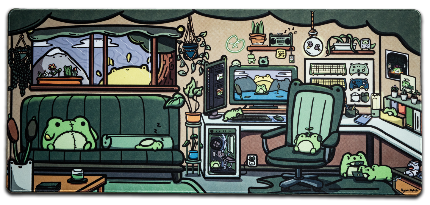 Froggy Office Desk Mat from Hipyo Tech x Ryan's Notes