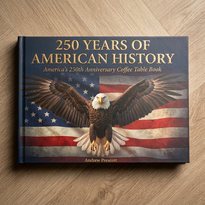 250 Years of American History: America's 250th Anniversary Coffee Table Book (200 Pages)