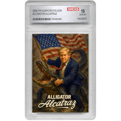 Alligator Alcatraz Collectible Trading Card (Professionally Graded GEM-MT 10)
