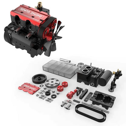 Toyan OTTO FS-L200AC-OT Motor DIY 4 Stroke 2 Cylinder RC Nitro Engine Kit