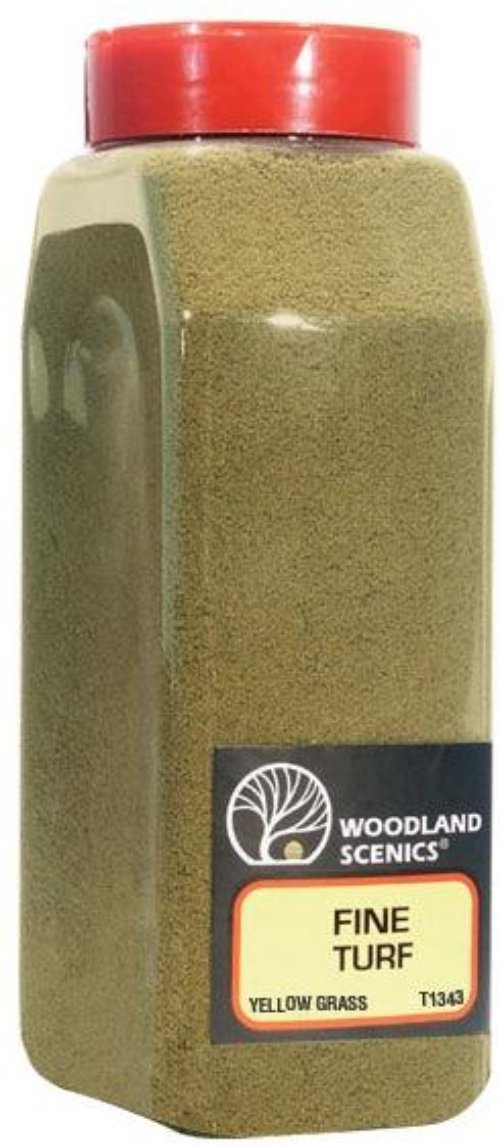 Woodland Scenics T1343 Turf Fine Yellow Grass 32 oz Train Scenery