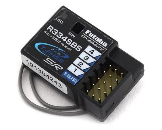 Futaba 01004387-3 4PM 4-Channel 2.4GHz T-FHSS Radio System w/R334SBS Receiver