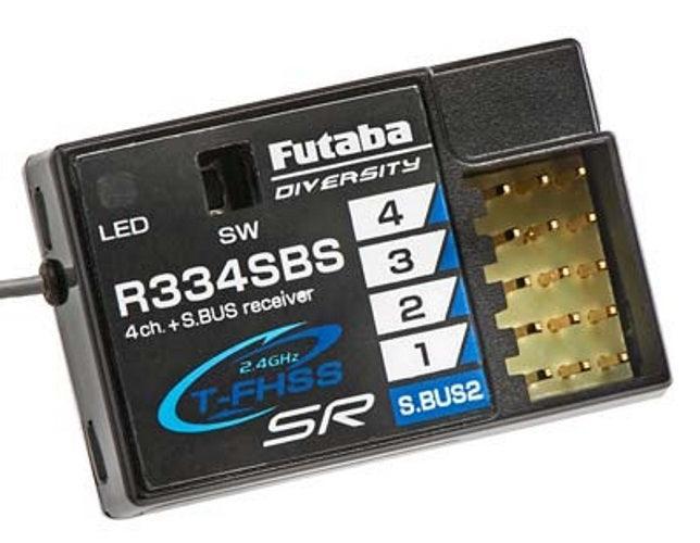 Futaba FUTL7688 R334SBS S.Bus 2.4GHz T-FHSS SR HV 4-Channel Receiver 7pX