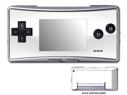 Solid State White - Nintendo GameBoy Micro Skin