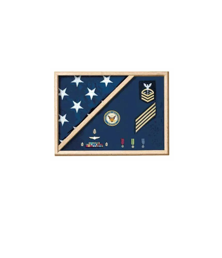 Memorial Flag Case - Folded Corner,  Memorial Flag Case