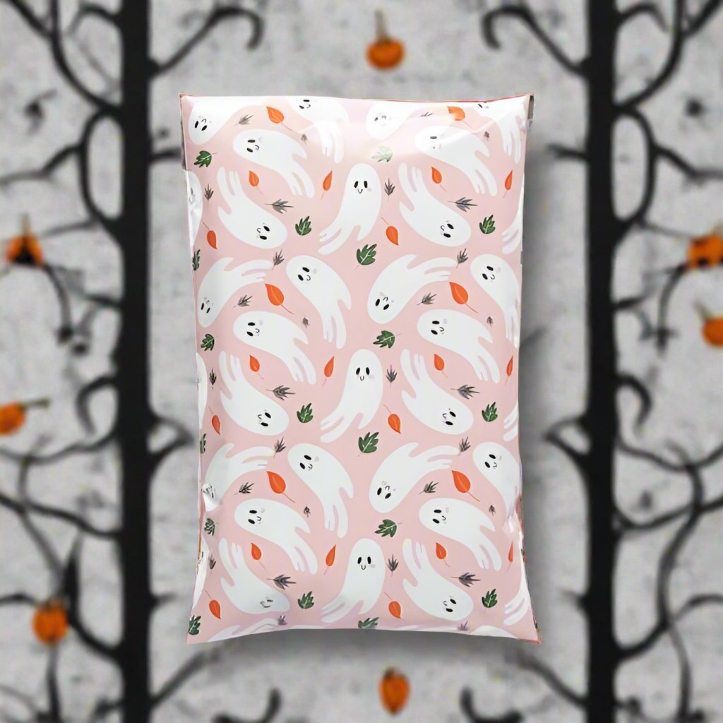 Ghosts Halloween Poly Mailers Size 6x9 Shipping Bags