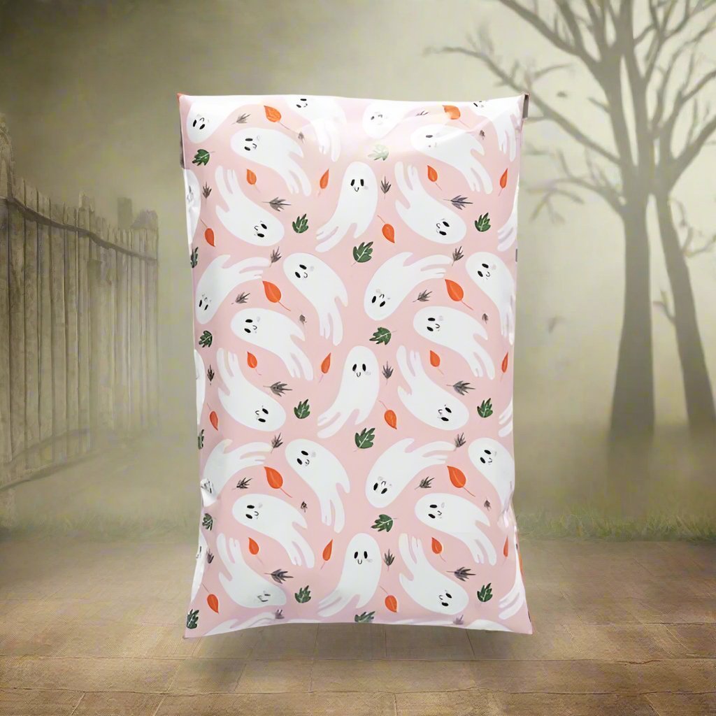 Ghosts Halloween Poly Mailers Size 6x9 Shipping Bags