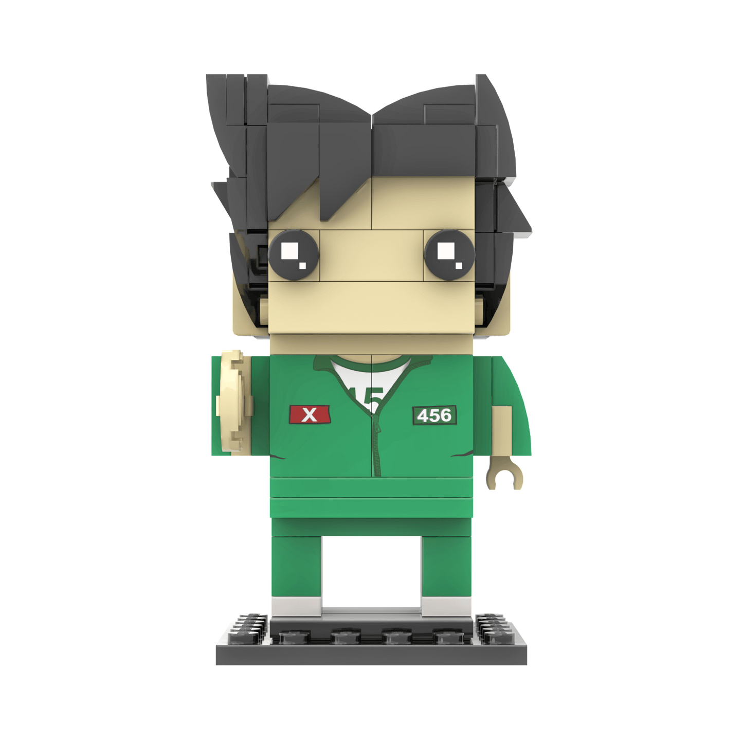 Gi-hun (Player 456) - Squid Game - Custom Brick Building Set - Made with LEGO® Parts