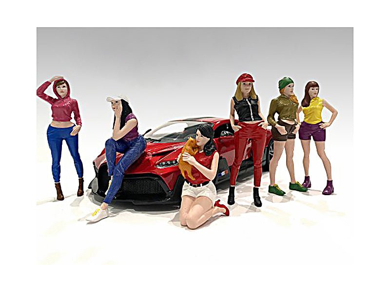 "Girls Night Out" 6 piece Figurine Set for 1/18 Scale Models by American Diorama  free shipping USA