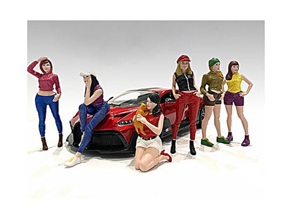 "Girls Night Out" 6 piece Figurine Set for 1/18 Scale Models by American Diorama  free shipping USA