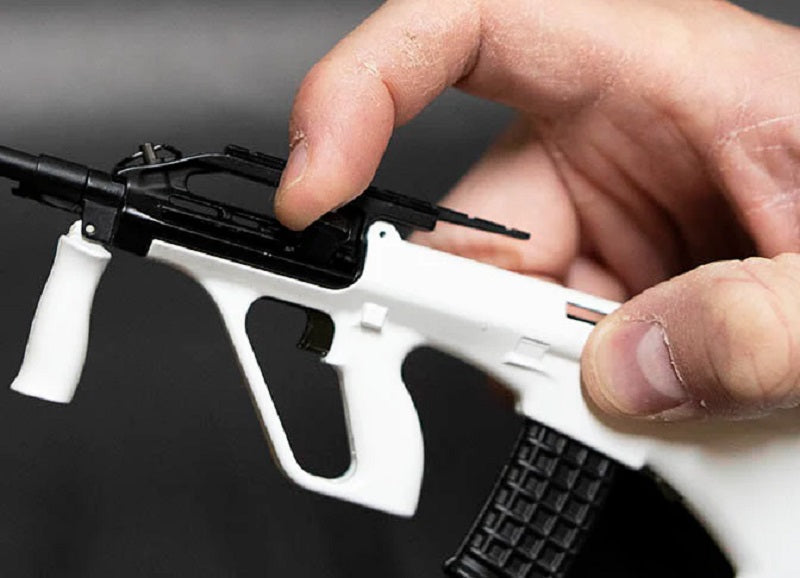 GoatGuns 1/3 Scale Die Cast Bullpup Model AR, White BP-WHITE