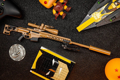 GoatGuns 1/4 Scale Die Cast Barrett MK22 Sniper Gun MRAD Model Tan MK22-TAN