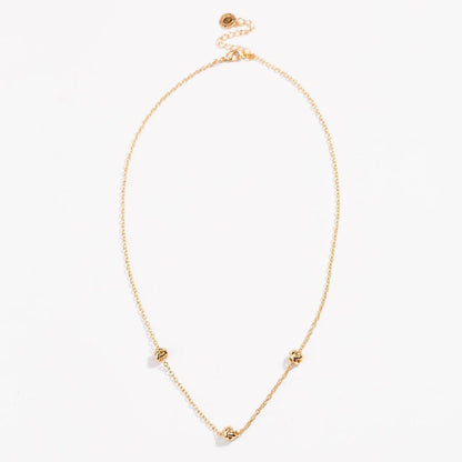 Gold Love Knot Necklace by Hollywood Sensation®