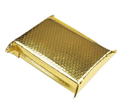 Gold Metallic Bubble Mailers Size 6.5x10 Padded Shipping Bags