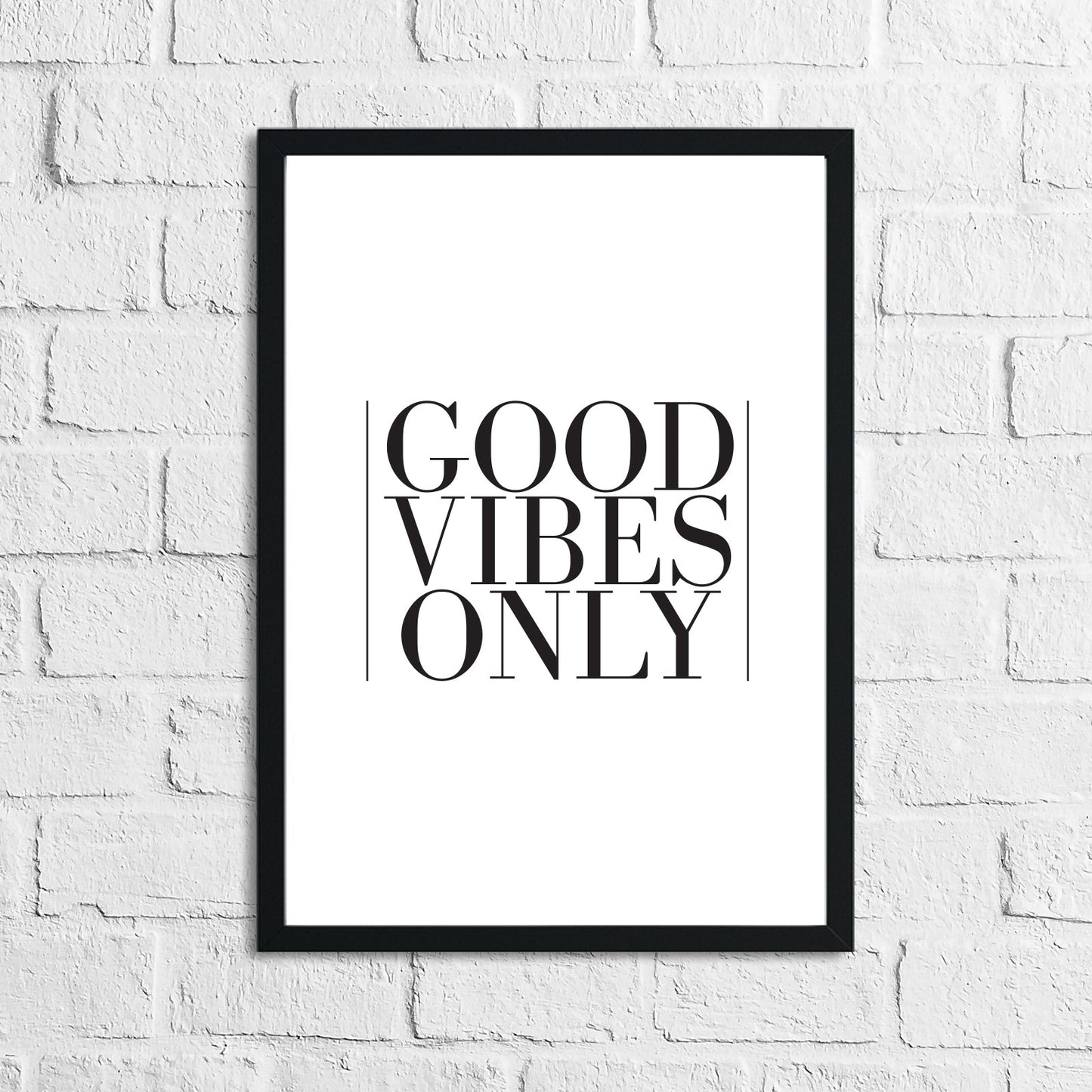 Good Vibes Only Home Simple Home Wall Decor Print by WinsterCreations™ Official Store