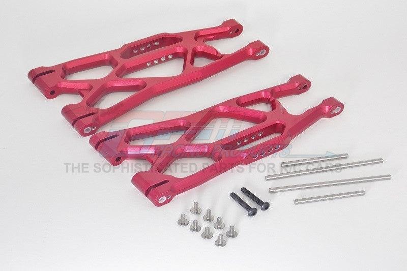 GPM ALUMINUM FRONT / REAR LOWER ARMS TRAXXAS X-MAXX 4X4 RED