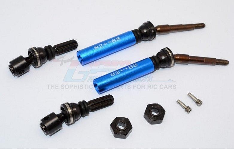 Gpm Steel+Aluminum Rear CVD Drive Shaft Blue Traxxas Slash 4X4 Stampede 4X4