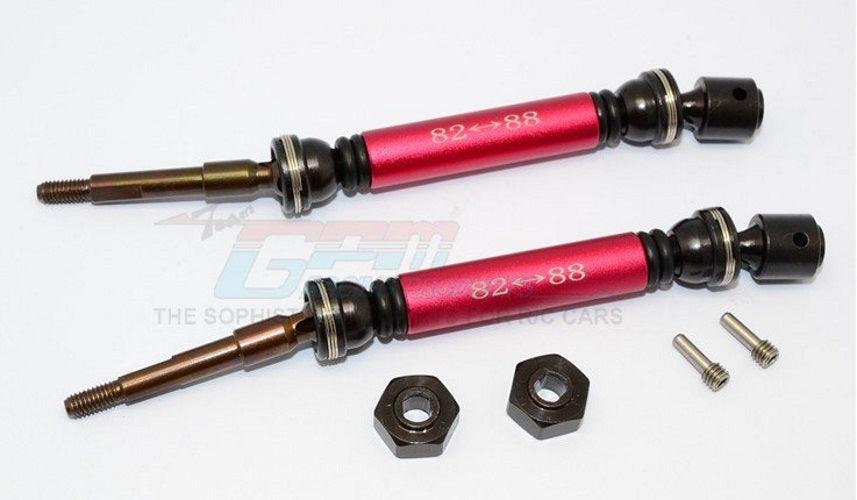 Gpm Steel+Aluminum Rear CVD Drive Shaft Red Traxxas Slash 4X4 Stampede 4X4