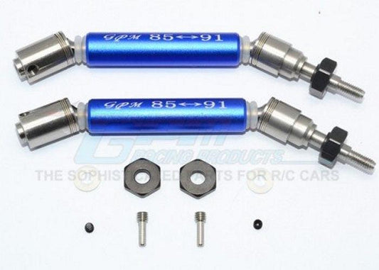 Gpm Stainless Steel 304+Aluminum Front CVD Drive Shaft Blue Traxxas Slash 4X4