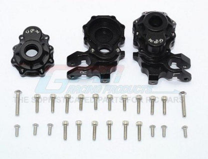 GPM TRX4021-BK Aluminum Front Knuckle Arms Black (1 Pair) Traxxas TRX-4 TRX-6