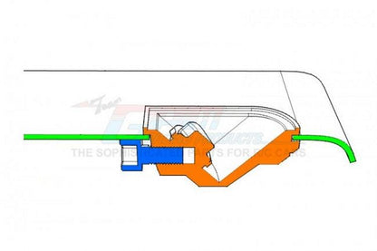 Gpm TRX4ZSP7-BK Fuel Tank Opening (1 Pieces) Black Traxxas TRX-4