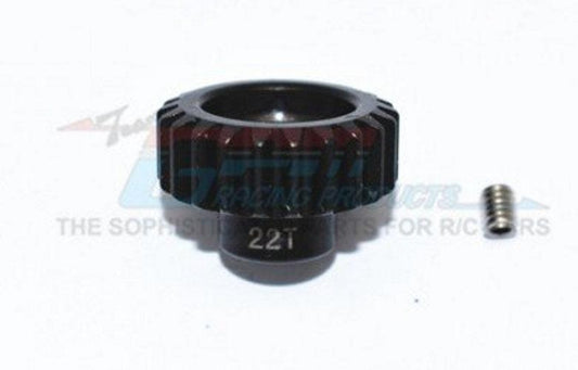 Gpm Racing TXMS022TS-BK Harden Steel 45 Motor Gear 22T Black Traxxas Maxx