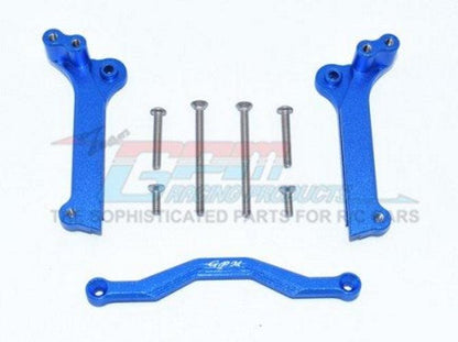 GPM Racing TXMS028-B Aluminum Front Shock Mount Blue Traxxas Maxx