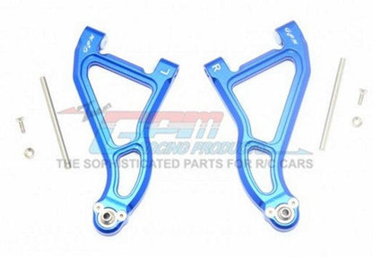 GPM Aluminum Front Upper Suspension Arm Traxxas Unlimited Desert Racer Blue