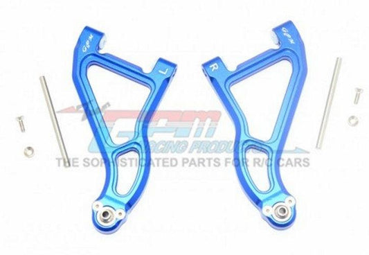 GPM Aluminum Front Upper Suspension Arm Traxxas Unlimited Desert Racer Blue