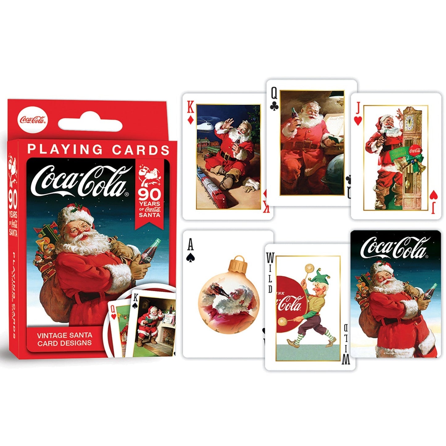 Coca-Cola Vintage Santa Playing Cards - 54 Card Deck by MasterPieces Puzzle Company INC