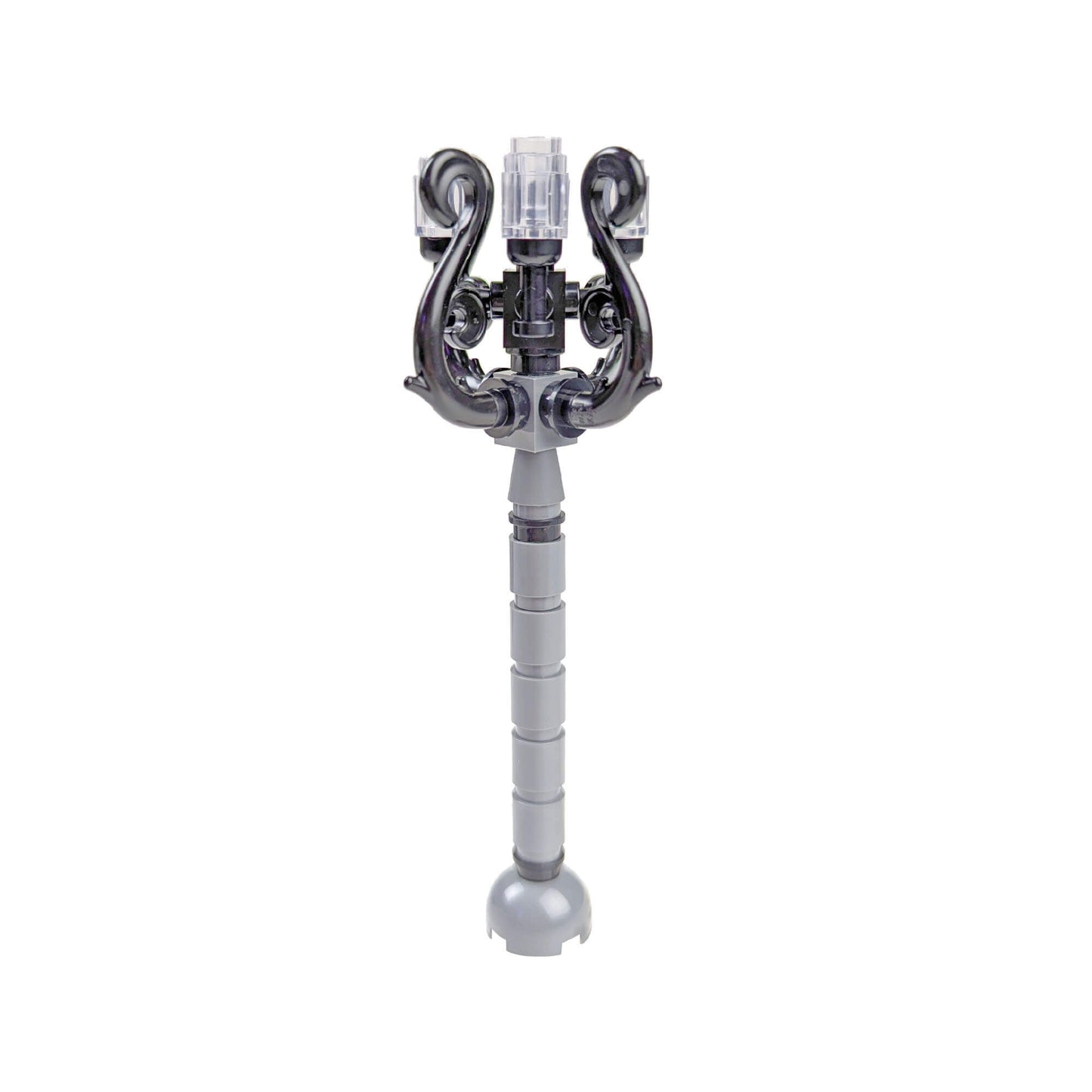 Gray & Black Spiral Lamppost - Building Set - Made Using LEGO® Parts