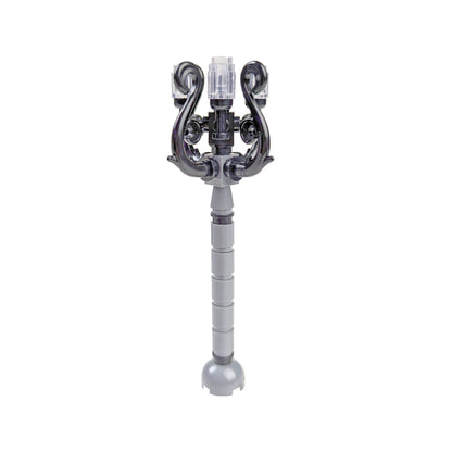 Gray & Black Spiral Lamppost - Building Set - Made Using LEGO® Parts