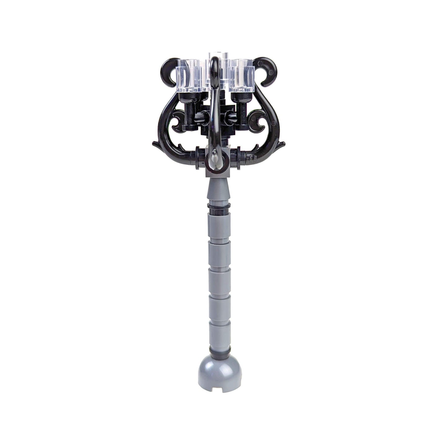 Gray & Black Spiral Lamppost - Building Set - Made Using LEGO® Parts