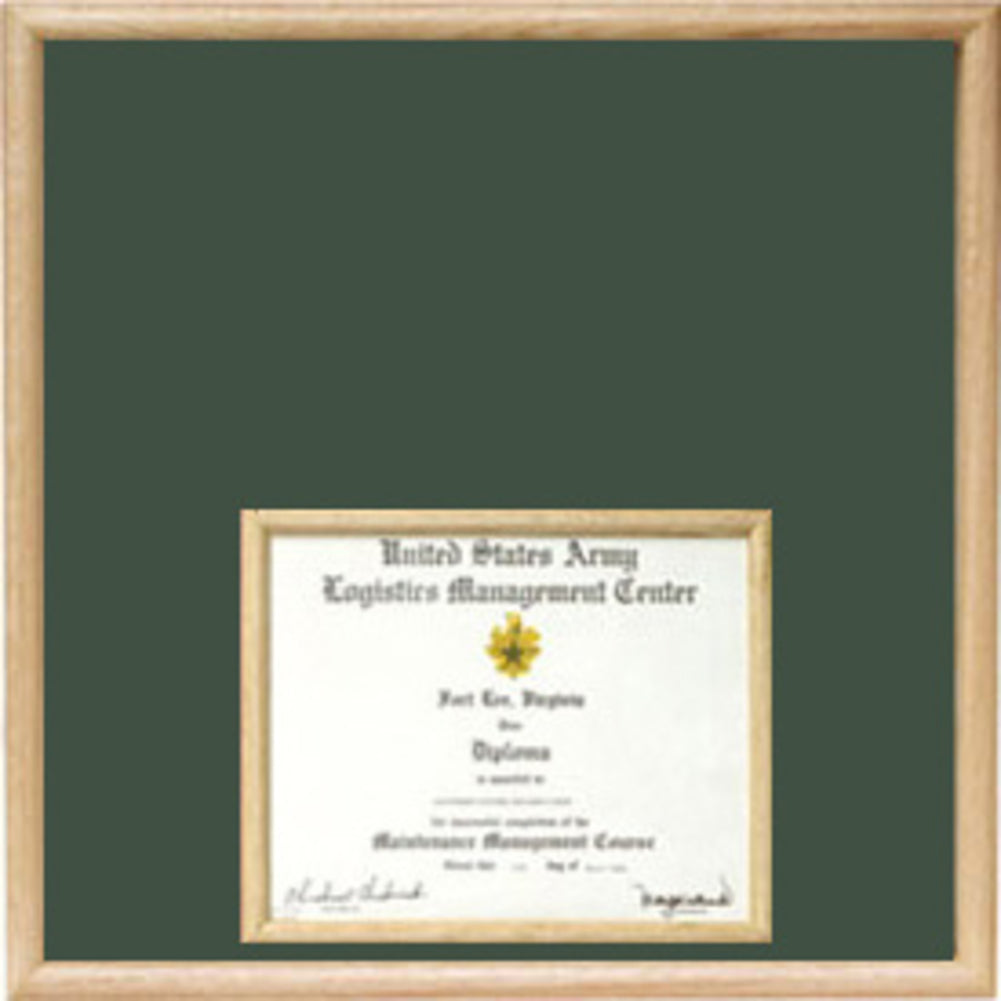 US Marine Corp Certificate Display Case in bottom.
