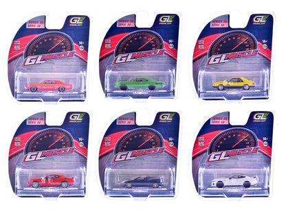 "GreenLight Muscle" Series 30 Set of 6 pieces 1/64 Diecast Model Cars by Greenlight  free shipping USA