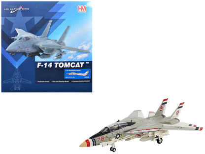 Grumman F-14A Tomcat Fighter Aircraft "Bicentennial Scheme VF-124" (1976) United States Navy "Air Power Series" 1/72 Diecast Model by Hobby Master  free shipping USA