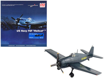 Grumman F6F-5 Hellcat Fighter Aircraft "Blue Angels #1-4 Decals" (1946) United States Navy "Air Power Series" 1/72 Diecast Model by Hobby Master  free shipping USA