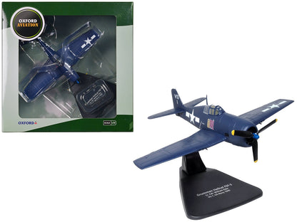 Grumman Hellcat F6F-5 Fighter Aircraft "Lt. Cdr. Willard E. Eder VS-1" (1945) United States Navy "Oxford Aviation" Series 1/72 Diecast Model Airplane by Oxford Diecast  free shipping USA