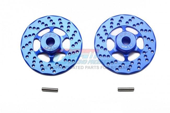 GPM ALUMINUM +1MM HEX WITH BRAKE DISC TRAXXAS 4-TEC / FORD MUSTANG GT BLUE