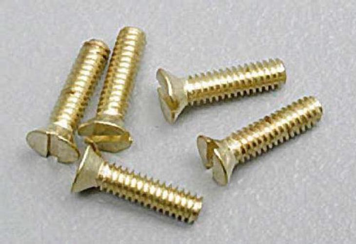 Woodland Scenics H846 Flat Head Screws 0-80 1/4" (5)
