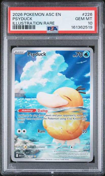 PSA 10 Psyduck #226 · Ascended Heroes · 2026