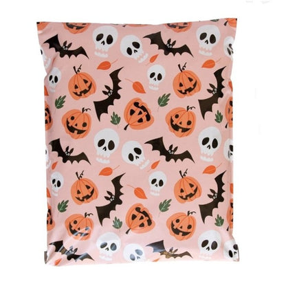 Halloween Pumpkin Poly Mailers Size 14x17 Colorful Shipping Bags