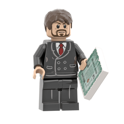 Hans Gruber - Die Hard - Custom Printed Minifig - Made Using LEGO® Parts
