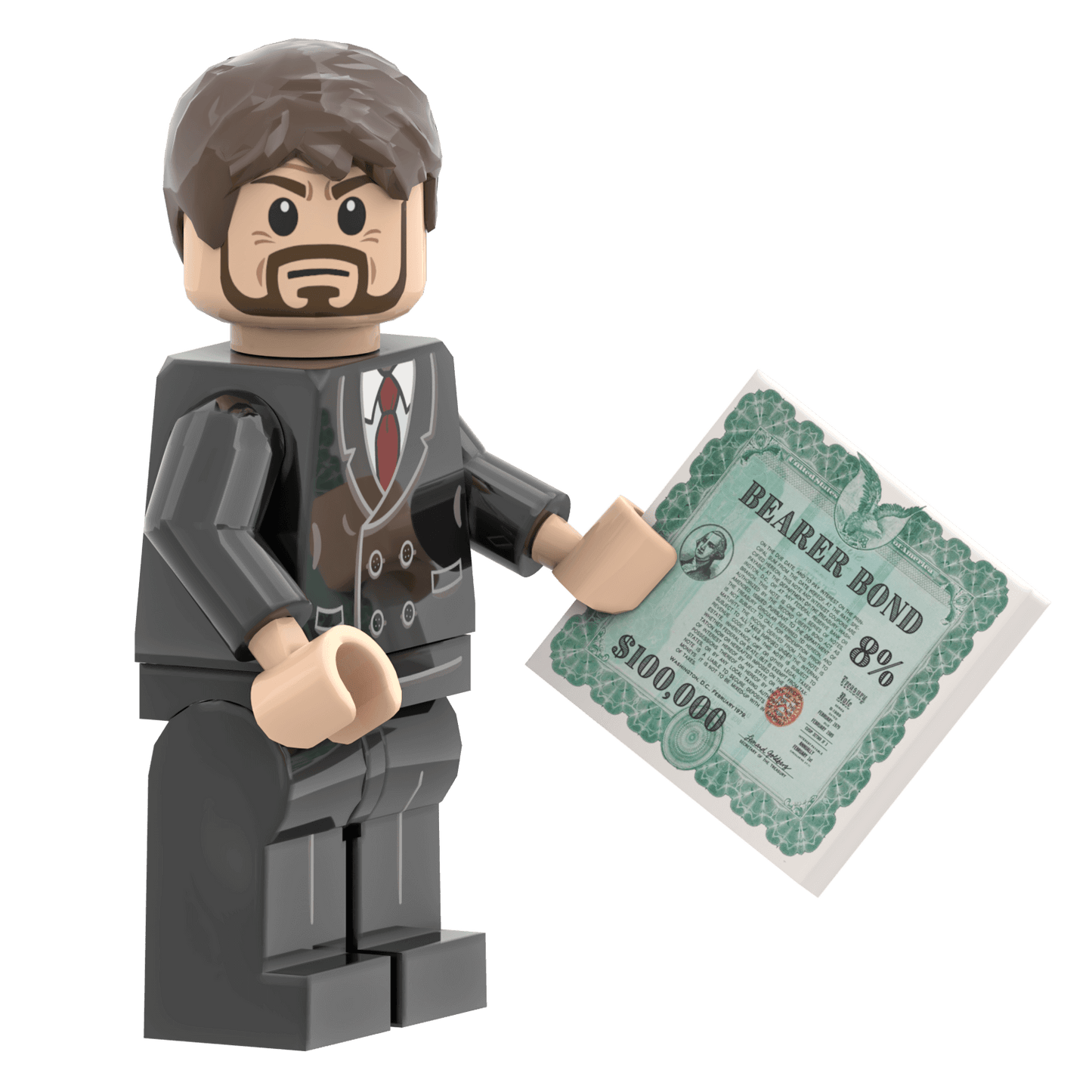 Hans Gruber - Die Hard - Custom Printed Minifig - Made Using LEGO® Parts