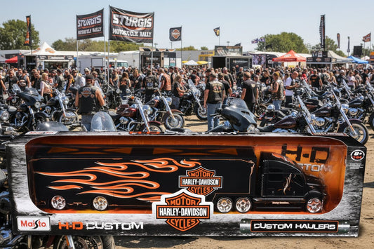 Harley Davidson Custom Hauler Trailer Black "Custom Haulers" Series 1/64 Diecast Model by Maisto  free shipping USA