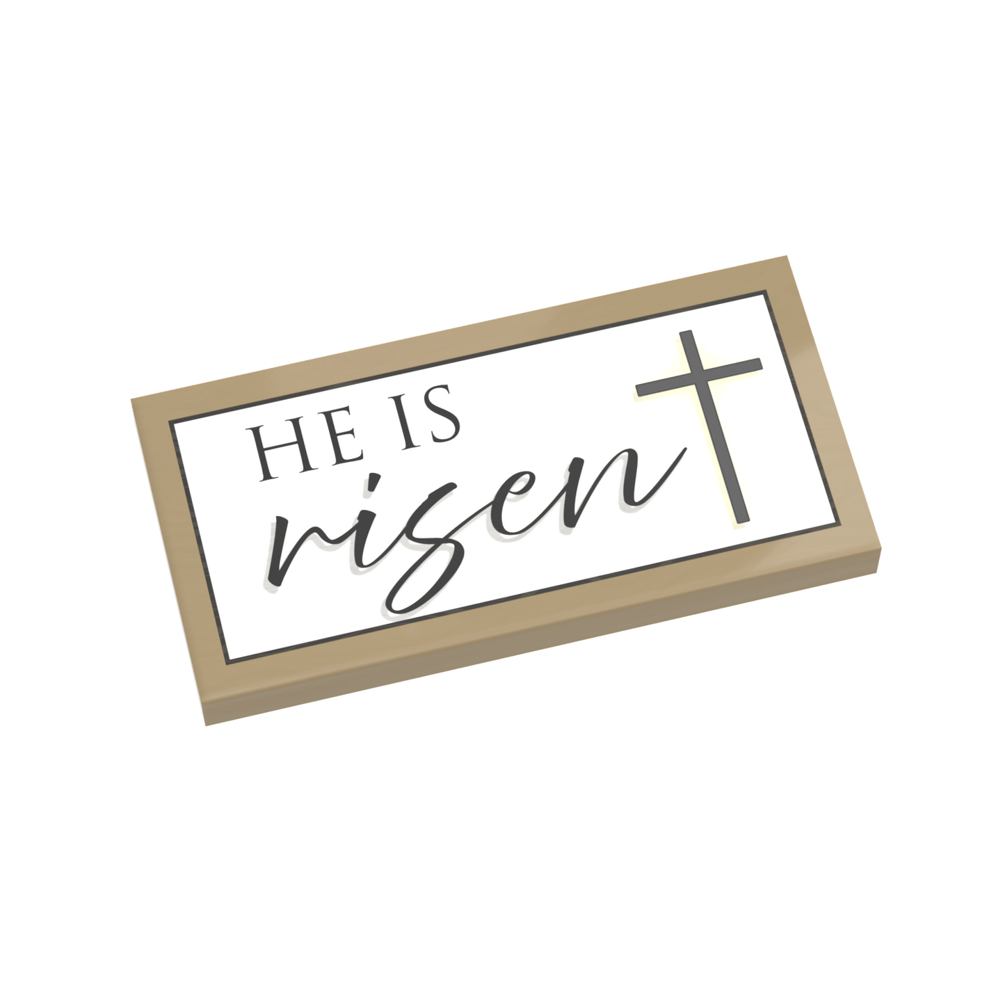 He Is Risen - Easter - Custom Printed - Made Using LEGO® Parts