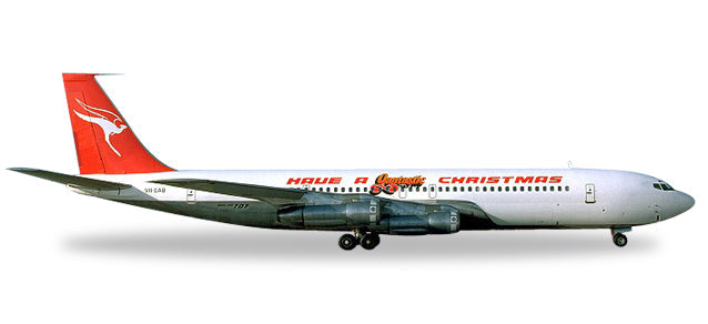 Herpa Wings HE529488 Qantas 707-300C 1/500 Have A Qantastic Christmas