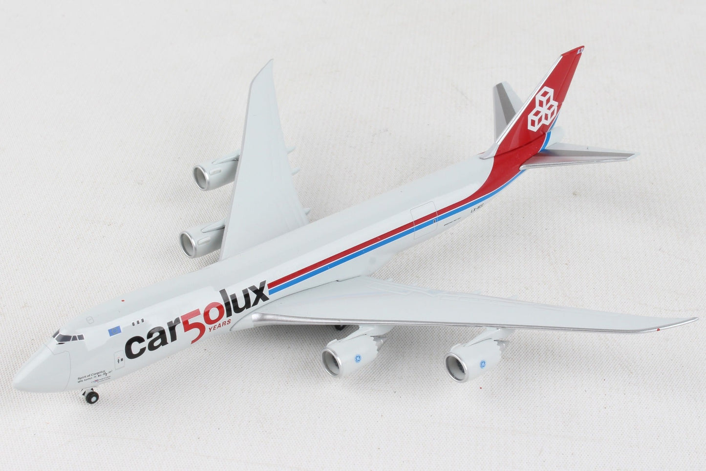 Herpa Wings HE534550 Cargolux 747-8F 1/500 50Th Anniversary